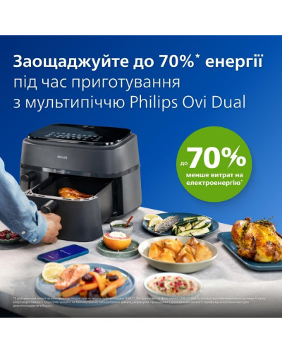 Мультипечь (аэрофритюрница) Philips Ovi Dual Series 3000 NA350/03