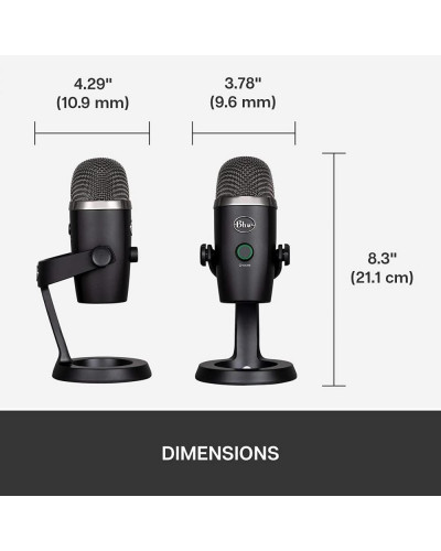 Микрофон для ПК/для стриминга, подкастов Blue Microphones Yeti Nano Black (988-000401)