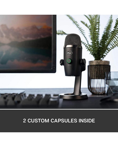 Микрофон для ПК/для стриминга, подкастов Blue Microphones Yeti Nano Black (988-000401)