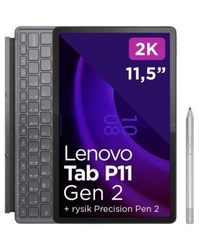 Планшет Lenovo Tab P11 (2nd Gen) 6/128GB Wi-Fi Storm Grey + Keyboard, pen (ZABF0315PL)