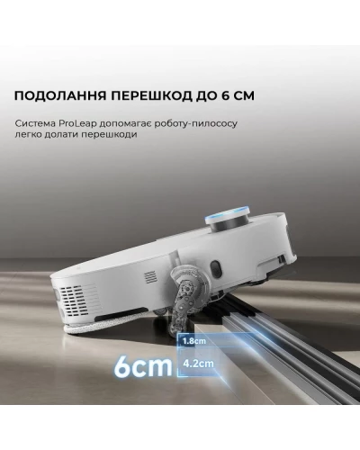 Робот-пилосос з вологим прибиранням Dreame X50 Ultra White (RLX85CE-6-Wh)