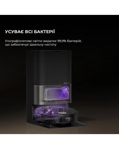 Робот-пилосос з вологим прибиранням Dreame X50 Ultra Black (RLX85CE-6-BL)
