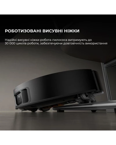 Робот-пилосос з вологим прибиранням Dreame X50 Ultra Black (RLX85CE-6-BL)