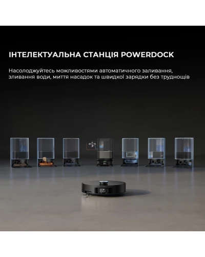Робот-пилосос з вологим прибиранням Dreame X50 Ultra Black (RLX85CE-6-BL)