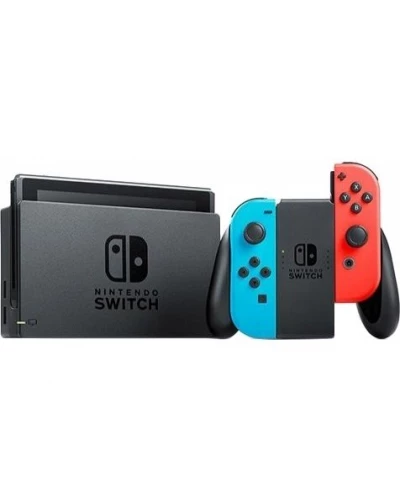 Портативная игровая приставка Nintendo Switch with Neon Blue и Neon Red Joy-Con (045496452629)