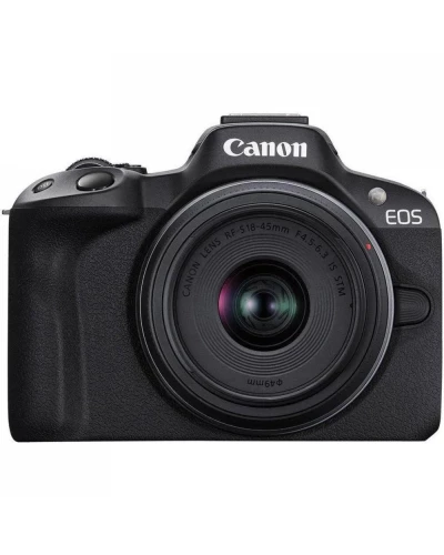 беззеркальный фотоаппарат Canon EOS R50 kit RF-S 18-45mm IS STM + RF-S 55-210mm IS STM Black (5811C034)