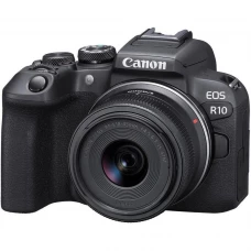 беззеркальный фотоаппарат Canon EOS R10 kit (RF-S 18-45mm) IS STM + Mount Adapter EF-EOS R (5331C033)