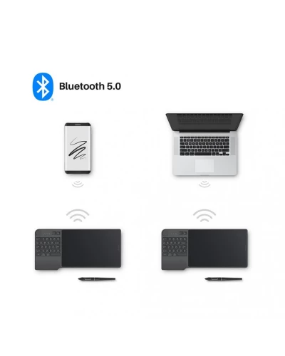 Графический планшет Huion Inspiroy Keydial KD200