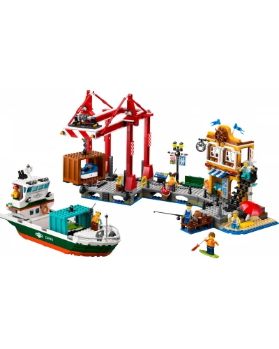 Блоковий конструктор LEGO Приморська гавань з вантажним кораблем (60422)