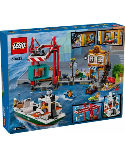 Блоковий конструктор LEGO Приморська гавань з вантажним кораблем (60422)