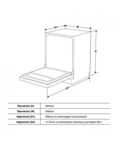 Посудомоечная машина Toshiba DW-10F2EE(W)