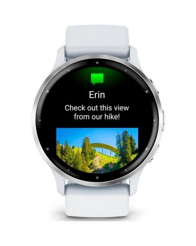 Смарт-часы Garmin Venu 3 Silver Stainless Steel Bezel with Whitestone Case and Silicone Band (010-02784-00/50)