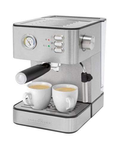 Розовая кофеварка эспрессо ProfiCook PC-ES 1209