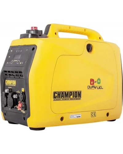 Инверторный комбинированный генератор (газ-бензин) Champion 82001i-E-DF-EU