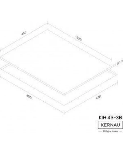 Варильна поверхня електрична KERNAU KIH 43-3B
