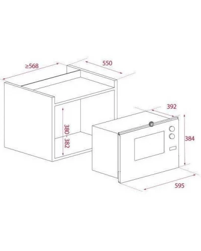 Мікрохвильовка з грилем Teka ML 825 TFL BI (40590640)