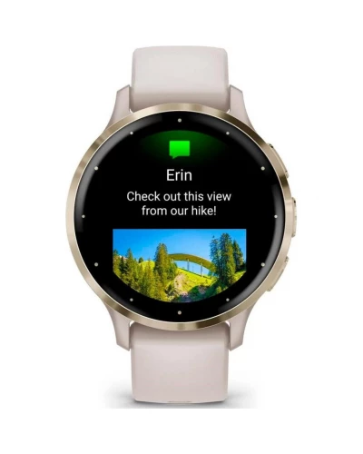 Смарт-часы Garmin Venu 3S Soft Gold S. Steel Bezel with Ivory Case and S. Band (010-02785-04/54)