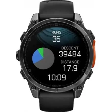 Смарт-часы Garmin Fenix 8 47mm AMOLED Slate Gray with Black Silicone Band (010-02904-00/09)