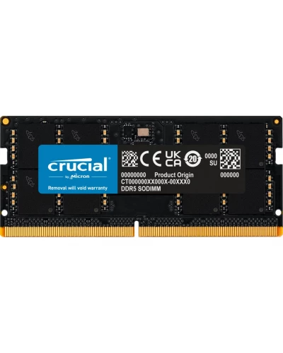Память для ноутбуков Crucial 32 GB SO-DIMM DDR5 4800 MHz (CT32G48C40S5)