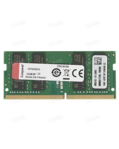 Память для ноутбуков Kingston 16 GB SO-DIMM DDR4 2400 MHz (KCP424SD8/16)
