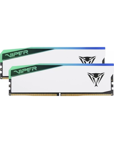 Память для настольных компьютеров PATRIOT 64 GB (2x32GB) DDR5 6200 MHz Viper Elite 5 RGB (PVER564G62C42KW)