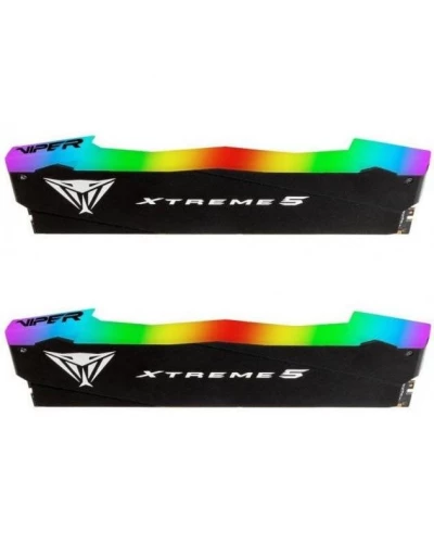 Пам'ять для настільних комп'ютерів PATRIOT 32 GB (2x16GB) DDR5 8000 MHz Viper Xtreme 5 RGB (PVXR532G80C38K)