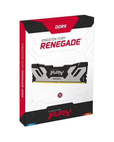 Пам'ять для настільних комп'ютерів Kingston FURY 32 GB (2x16GB) DDR5 6800 MHz Renegade Silver/Black (KF568C36RSK2-32)