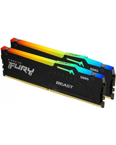 Память для настольных компьютеров Kingston FURY 64GB (2x32GB) DDR5 5200MHz Beast RGB EXPO (KF552C36BBEAK2-64)