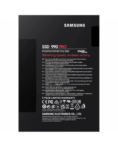 SSD накопитель Samsung 990 PRO 4TB (MZ-V9P4T0BW)