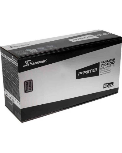 Блок живлення SeaSonic Prime 600 Titanium Fanless 600W (SSR-600TL)