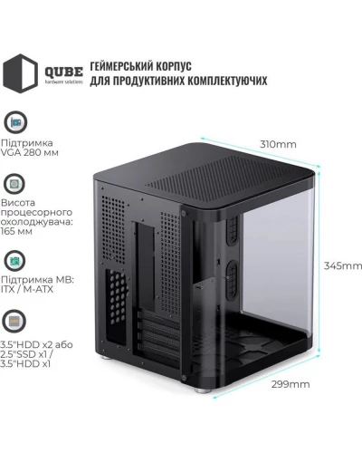 Корпус Jonsbo TK-1 Black