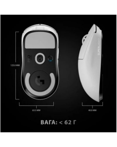 Мышь Logitech G Pro X Superlight Wireless White (910-005942)