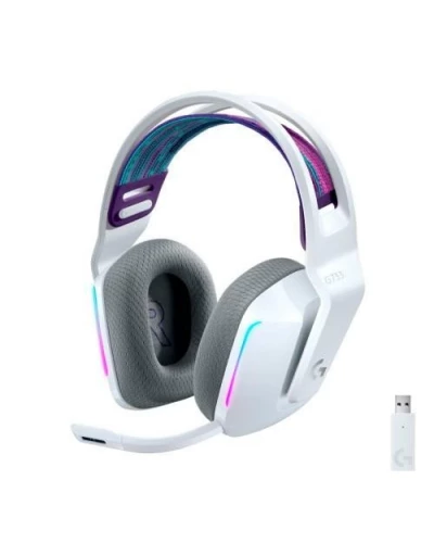 Навушники з мікрофоном Logitech G733 LIGHTSPEED Wireless RGB WHITE (981-000883)