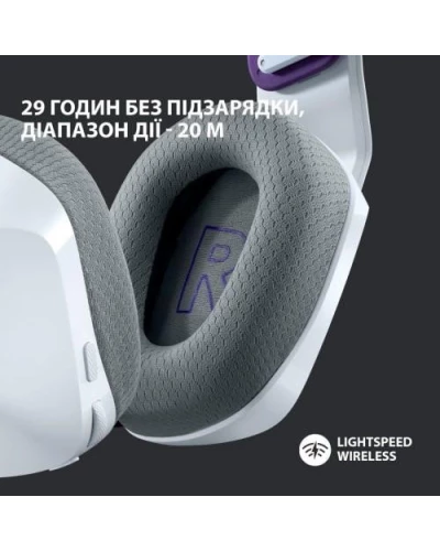 Навушники з мікрофоном Logitech G733 LIGHTSPEED Wireless RGB WHITE (981-000883)
