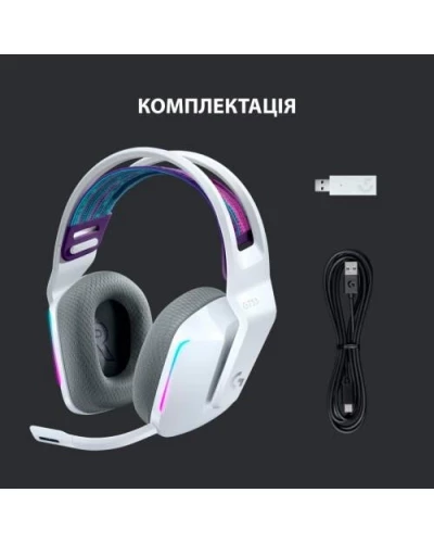 Навушники з мікрофоном Logitech G733 LIGHTSPEED Wireless RGB WHITE (981-000883)
