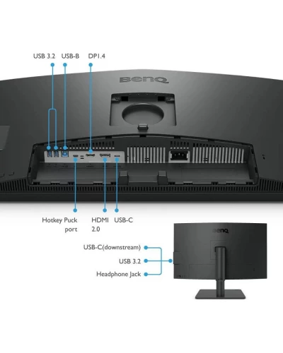 Монітор BenQ PD2706U Dark Grey (9H.LLJLB.QBE)