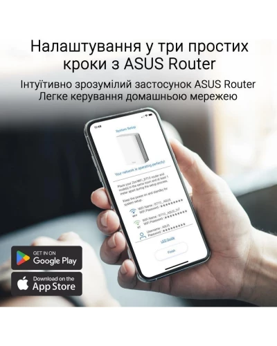 Mesh-система ASUS ZenWiFi BT10 2-Pack White (90IG08Y0-MO3C40)